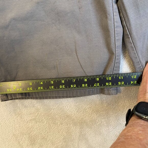 Dickies Men's Work Shorts Size 36 Rip Stop Gray Cotton Casual Wear With STAINS - Picture 6 of 10